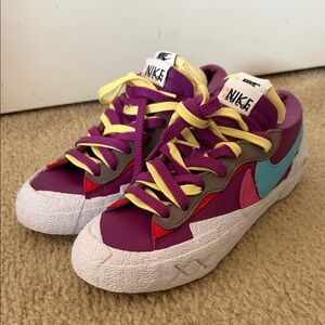 Nike Blazer Low Sacai Purple & Teal Sneakers
